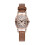 Women's Quartz Watch Leather Strap Wine Red Square Dial 1