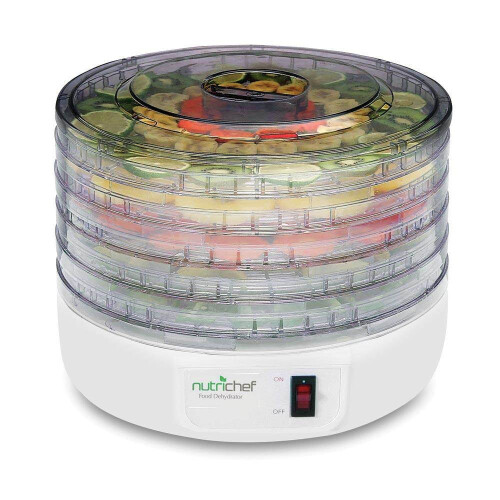 NutriChef electric food dehydrator white