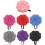 Pumpkin-shaped sewing pincushion with wrist strap black 3