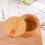 Bamboo Salt Cellar with Magnetic Swivel Lid Round 1-Pack 8