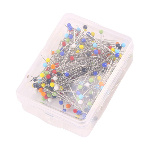 Biudunm sewing pins glass head 250 pieces 1