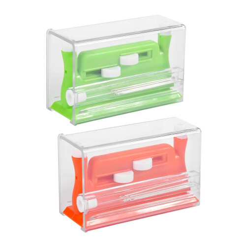 Automatic Needle Threader Set Green Orange 2 pcs