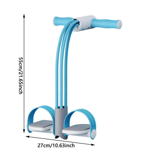 Pedal Resistance Trainer with Adjustable Pulley Rope and 2