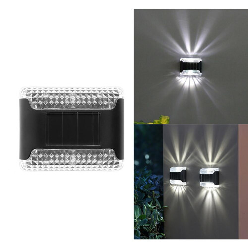 Soug solar-powered wall light outdoor garden lamp 4-pack