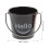 Mini metal sauce dipping barrels with handle 3 pcs 4