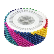 Color Straight Pins Pearlized Sewing 480 Pcs