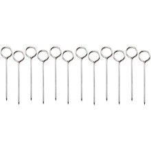Soro Essentials - 12 brochettes rondes en acier inoxydable de 12,7 cm (5 po), réutilisables pour griller viande, poulet, légumes, kebabs
