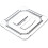 Polycarbonate Food Pan Lid Clear 1/6 Size 1