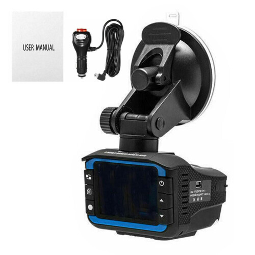 2-in-1 radar detector and dash camera with night vision