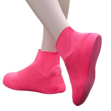 Anti-slip latex shoe covers reusable waterproof red