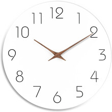 Wall Clock Battery Operated Silent 10 Inch Black Rose Gold