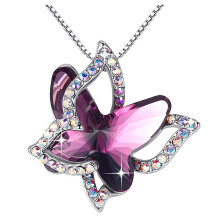 ZHENYANGLI Vlinderketting met geboortesteen, sieraden voor vrouwen