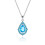 Set di orecchini e collana da donna in rame placcato con zirconi 2