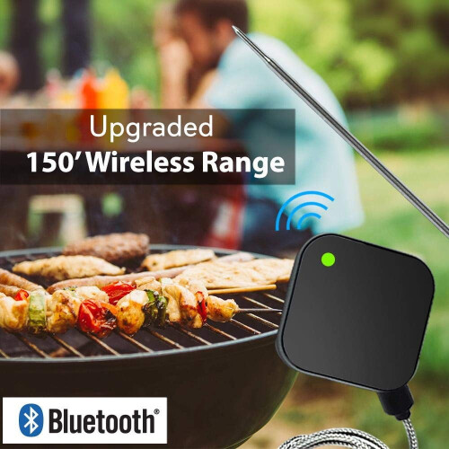 Bluetooth BBQ Thermometer Stainless Steel Probe 1 Pack 1