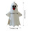 Halloween wreath plastic outdoor indoor light-up ghost 3