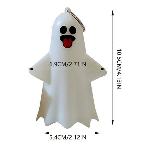Halloween wreath plastic outdoor indoor light-up ghost 2