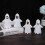 Halloween wreath plastic outdoor indoor light-up ghost 4