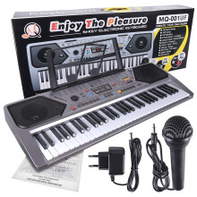 MQ 001 UF keyboard orgeltaster med mikrofon til børn USB MP3 radio
