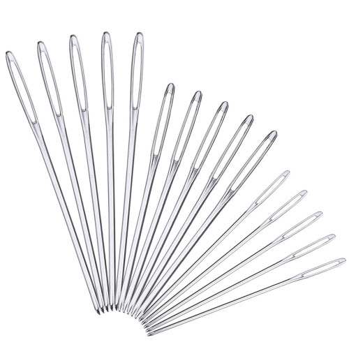 Blunt Knitting Needles Stainless Steel 30 pcs 3 sizes 1