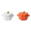 Pumpkin Ceramic Saucepan and Dutch Oven 2-Piece Set 2