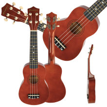 SUPRIMO UK21 DW sopran ukulele 21 tommer mørkt træ for børn til at lære at spille