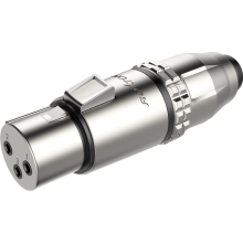 Vandtæt IP67 type XLR stik Roxtone RX3FWP-NG