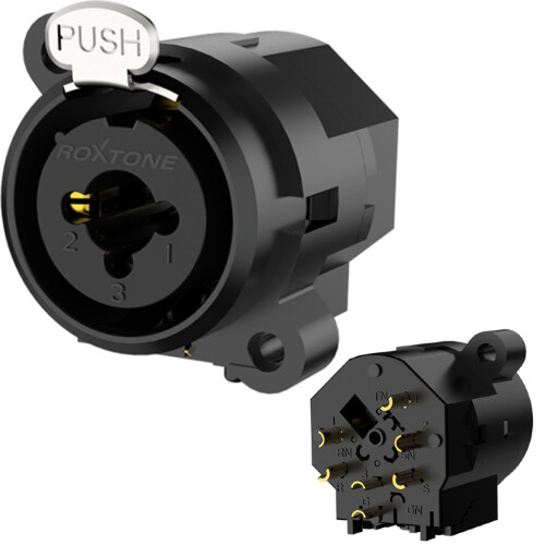 Panelmonteret combo XLR jack 6.3 Roxtone XLR RC6FS
