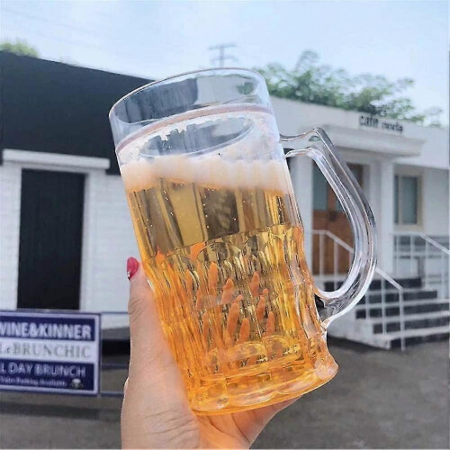 Chope à bière avec glaçons double couche (farce) 450 ml 2