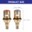 Faucet Cartridge Replacement Copper 2 pcs 3