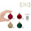 Christmas Tree Ornament Set Red Green Gold 24ct 3