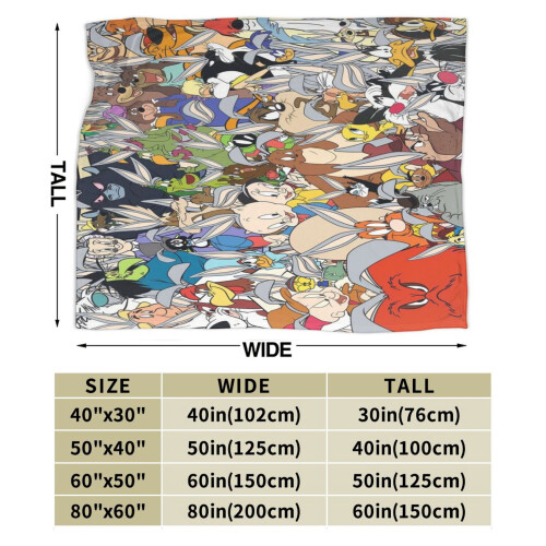 Looney Tunes Plüschdecke, 50 x 60 Zoll 2