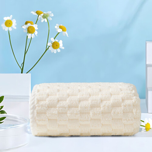 Prosop de baie din microfibră albastră, absorbant, moale, cu uscare rapidă 1