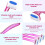 Bikini Hair Trimmer T-Type for Women 3pcs 6