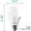 A19LED-lamp 3500K natuurlijk wit 800LM dimbaar 6-pack 5