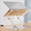 Akryl laptopstativ justerbart sammenleggbart 360 rotasjon 4