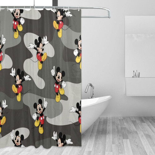 Mickey Mouse shower curtain waterproof polyester one size 1