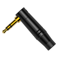 Vinklet 3.5mm stereo jackstik Roxtone RMJ3RPX-BG