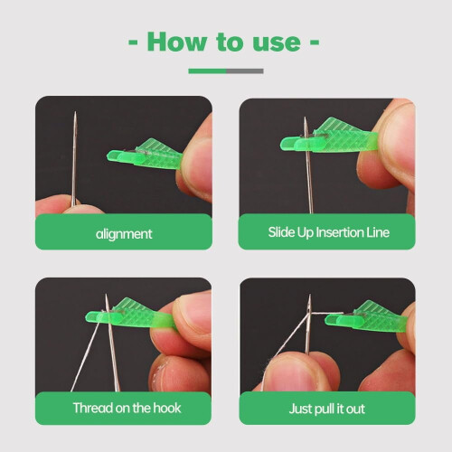 NINSEN fish-type sewing machine needle threader for small 2