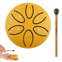 Toorise Steel Tongue Drum 6 Note with Mallet