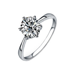Women's Silver Fashion Ring for Bridal Wedding 6