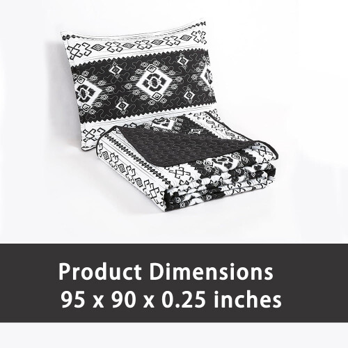Zuidwest-Aztec dekbedset van microvezel, 3-delig, tweepersoonsbed. 1
