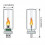 USB Flame Lamp Glass Bottle Ambient Night Light (1pc) 3