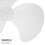 Pale per ventilatore da soffitto universali in plastica bianca, 1 set 3