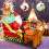 Inflatable Santa on Sleigh with 2 Reindeer 7.2FT LED 2
