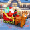 Inflatable Santa on Sleigh with 2 Reindeer 7.2FT LED 4
