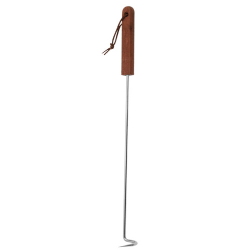 Gancho para carne con mango de madera, 44 cm  3,7 cm 2