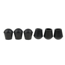 Folding Triangle Cane Stool with Rubber Tips 22mm Black