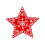 Christmas Snowflake Ornament Plastic White 5-Pointed Star 1