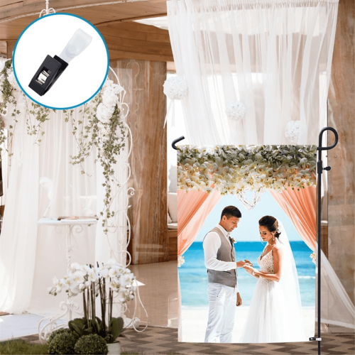 Gartenfahnenclips, windfest, 20 Stück 1