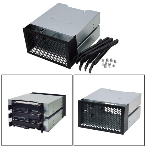 HDD Enclosure Rack Holder Case 3.5 Inch 3 Bay
